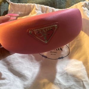 Pink Prada nylon headband